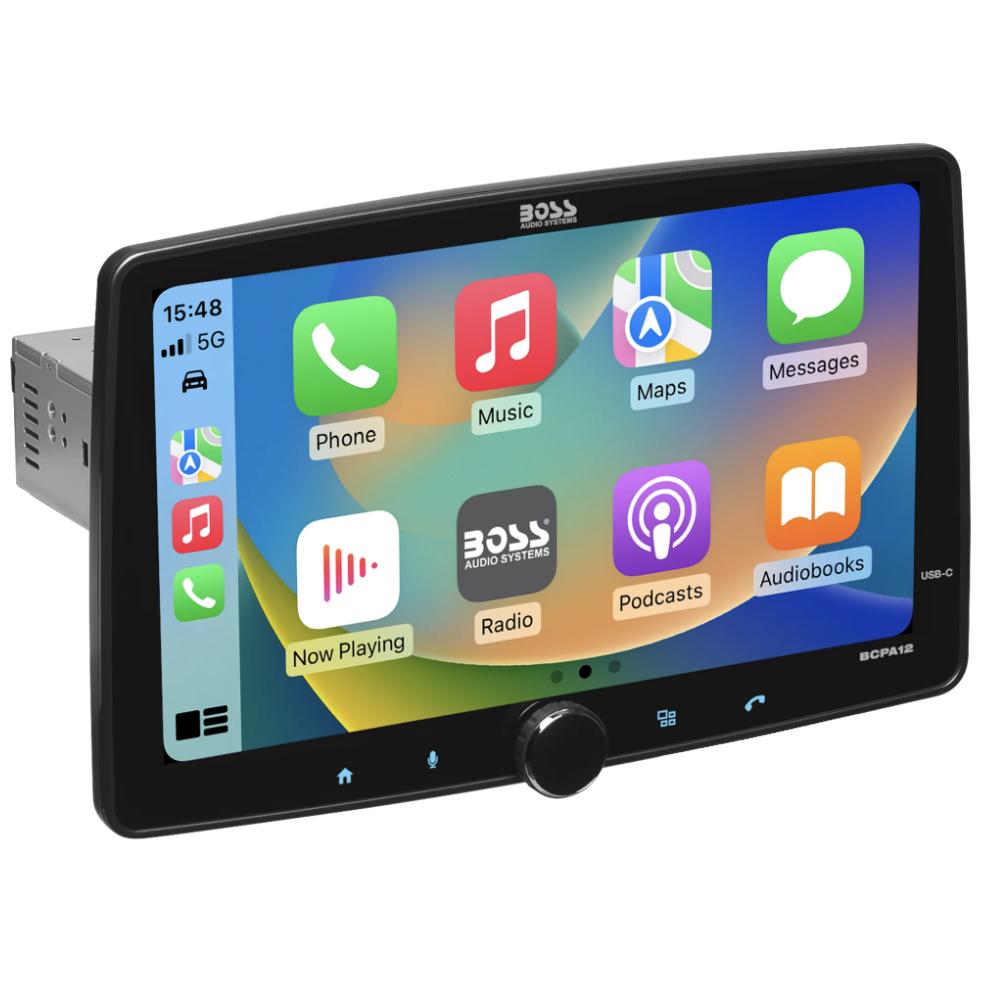 Photos - Car Stereo BOSS BCPA12WRC 12" Touchscreen Monitor In-Dash Receiver w/Rear Camera BCPA 